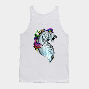 Ornate Rainbow Horse Tank Top